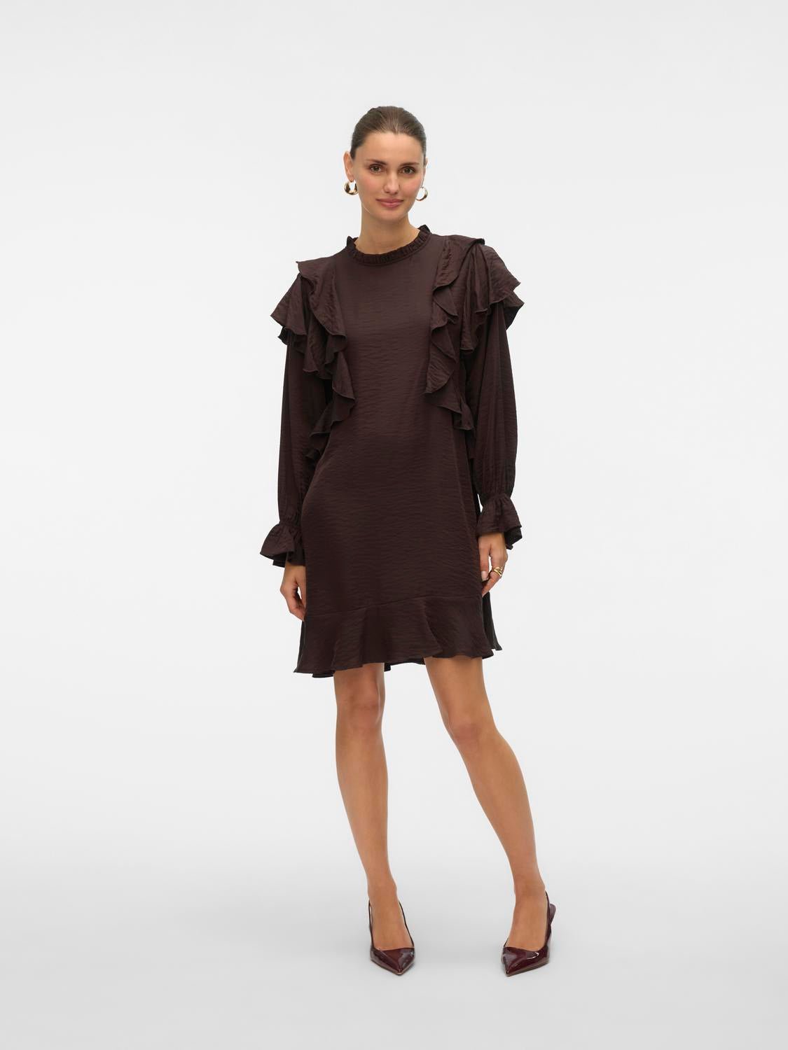 VMLIZZI Short Dress - Chocolate Torte - VERO MODA & VILA Bergvik